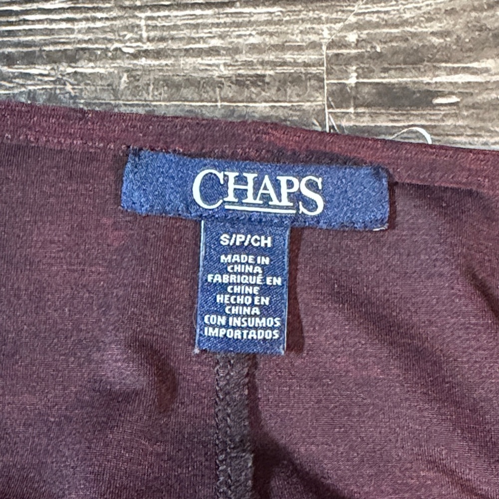 Chaps Side Rouched Midi Dress - Picture 5 of 7